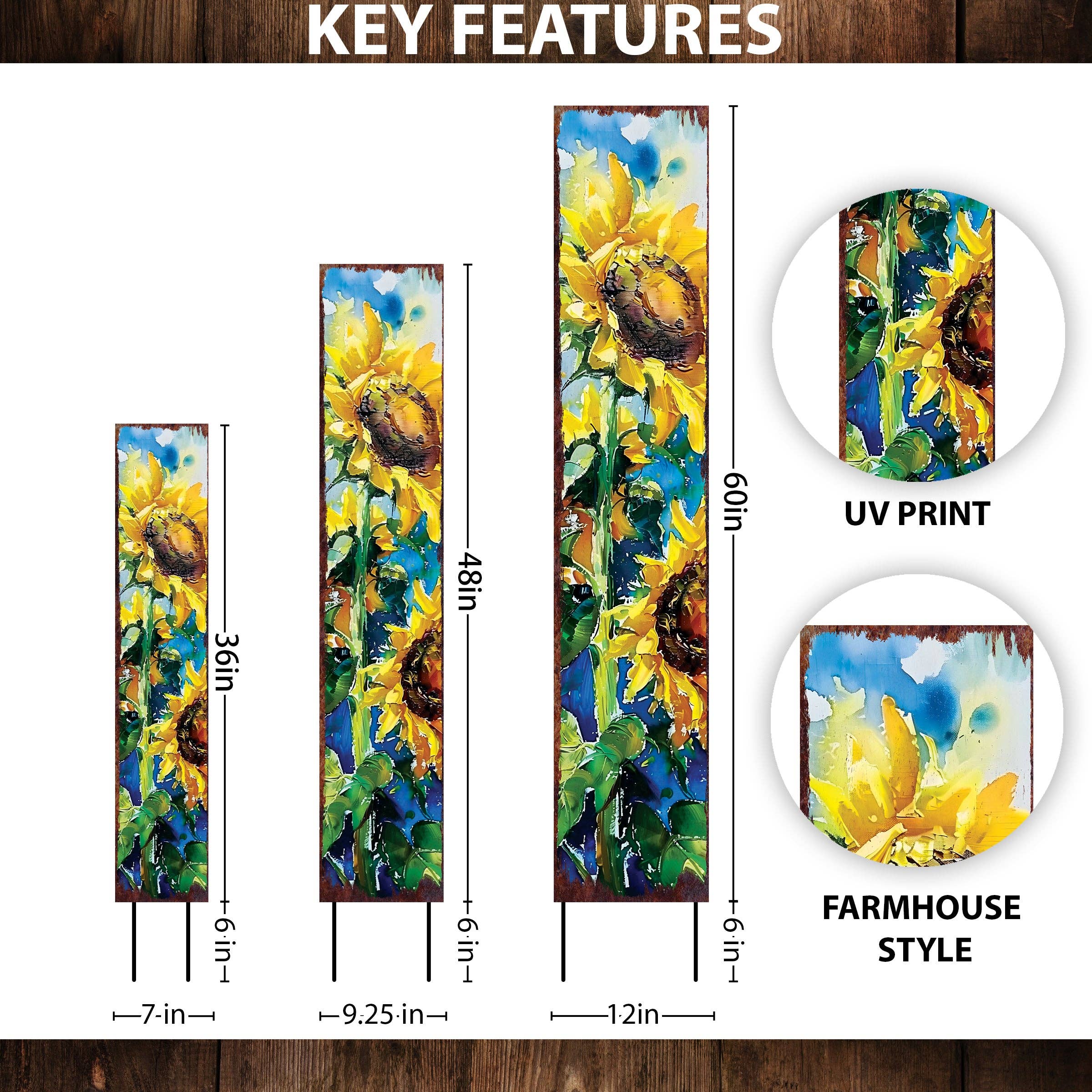 TX USA Corporation - Wholesale Garden/Lawn Stake - Summer Sunflower Garden Stake | Cheerful Farmhouse Outdoor Decor6