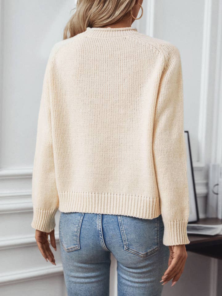 Lily Clothing - Wholesale Knit Sweater - Women's - CHRISTMAS TREE CREW-NECK LONG-SLEEVED PULLOVER