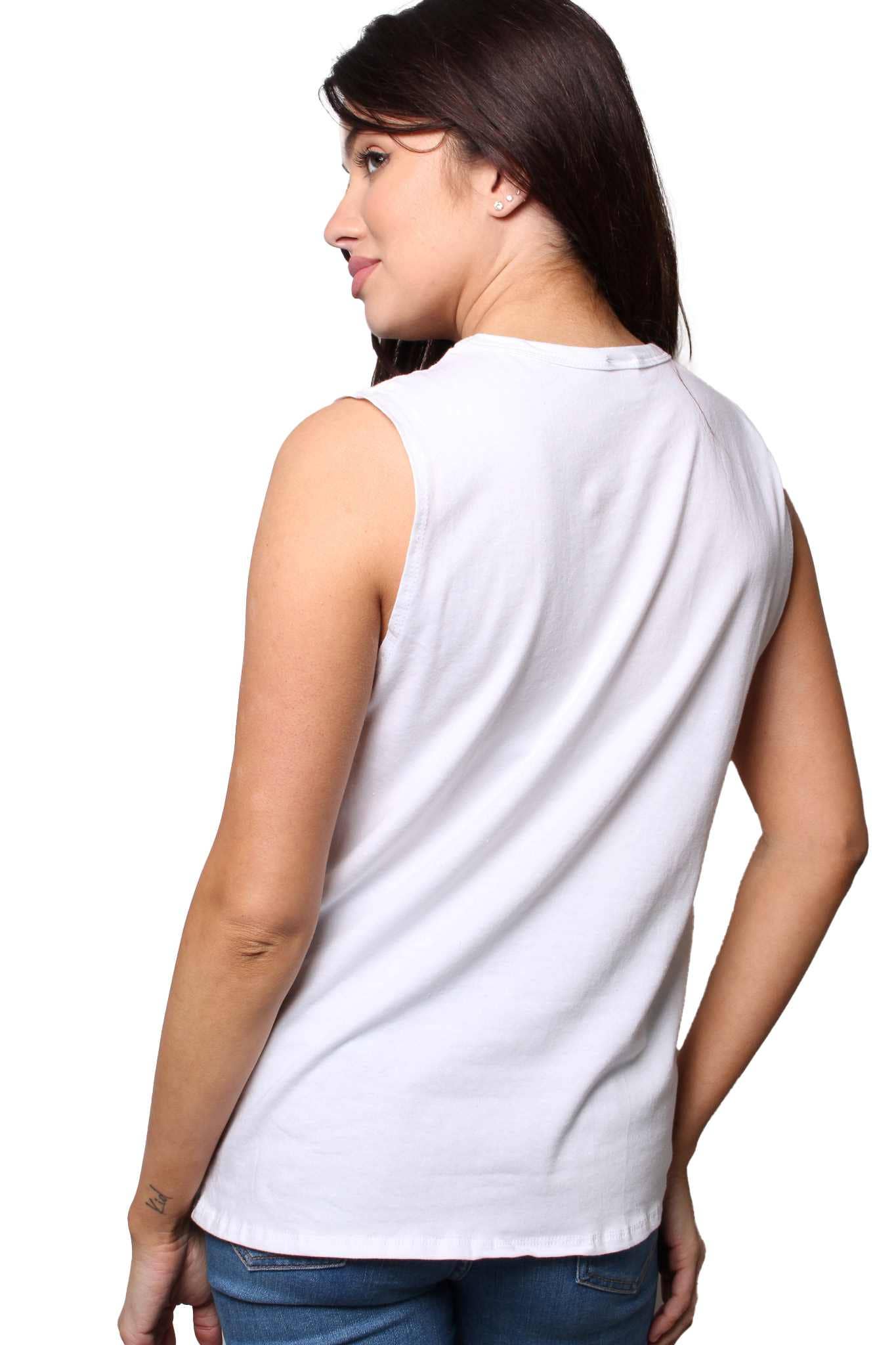 Good Stuff Apparel - Wholesale Knit Top - Women's - Women's Sleeveless Round Neck Cutout Top3