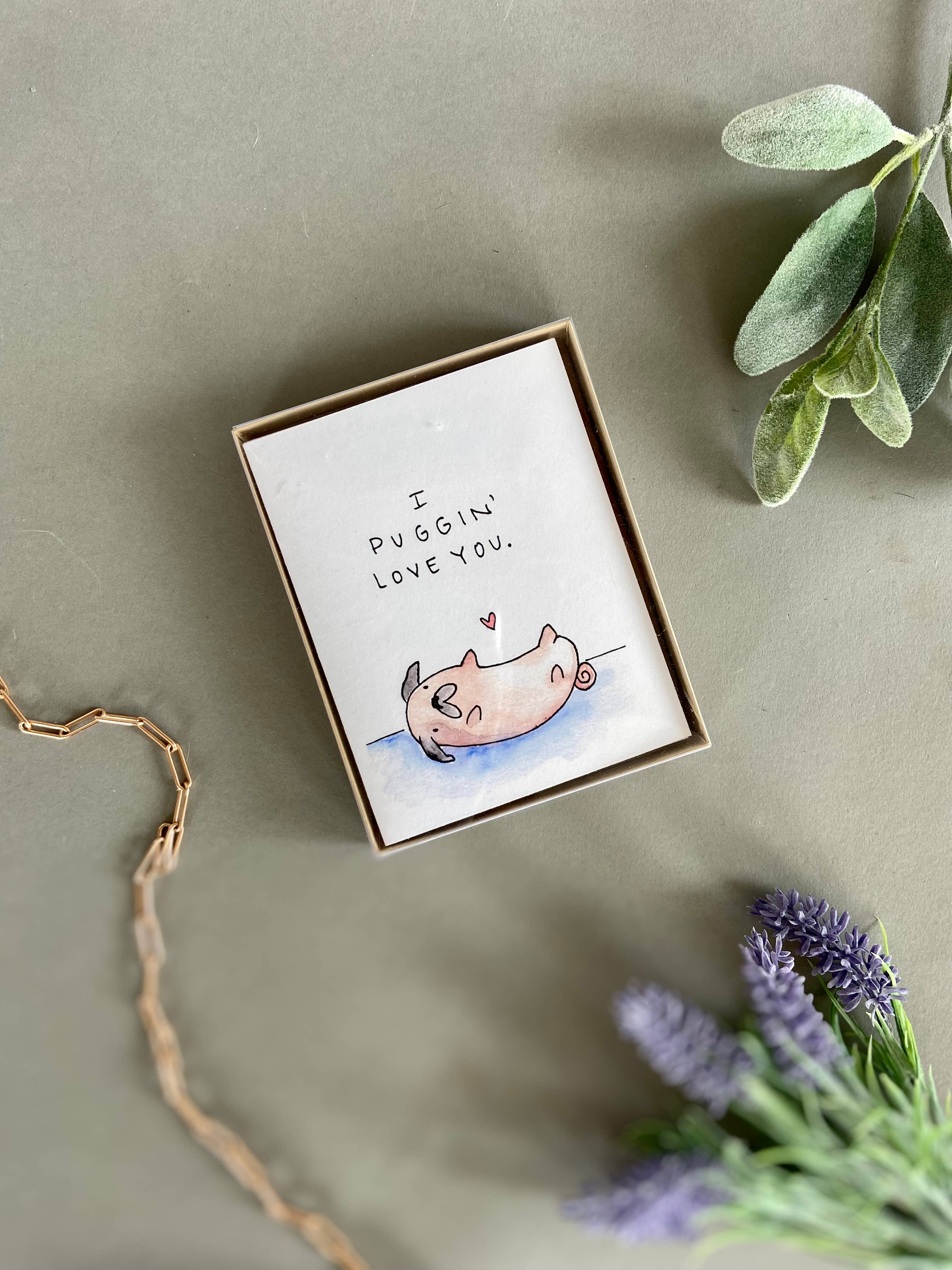 Ink + Splash - Vente Cartes de déclaration d'amour - Lot de 6 assortiments - Série Punny Love1