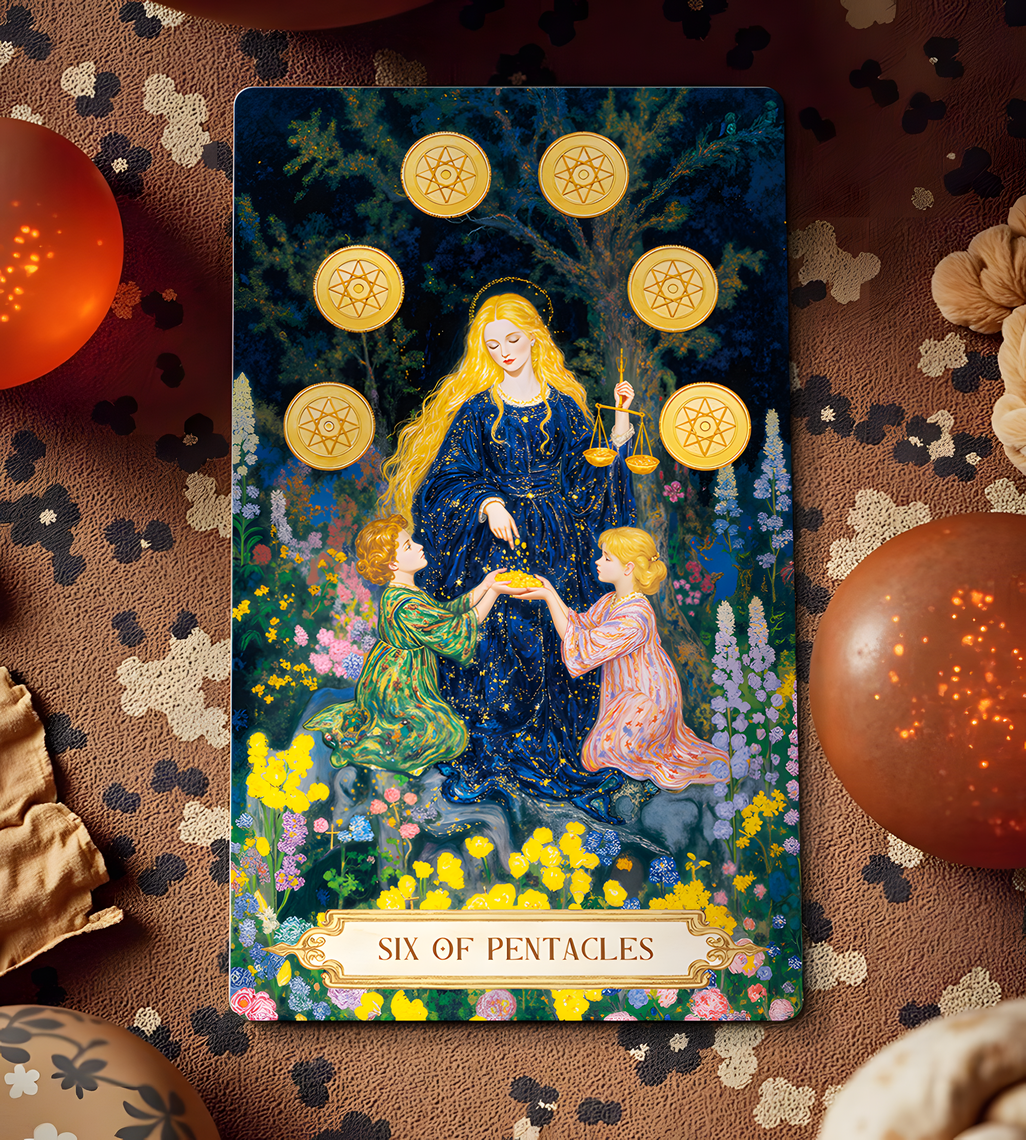 Vermilion Collection – wholesale Tarot-kort – Månskugga Blomsterlöfte Tarot15