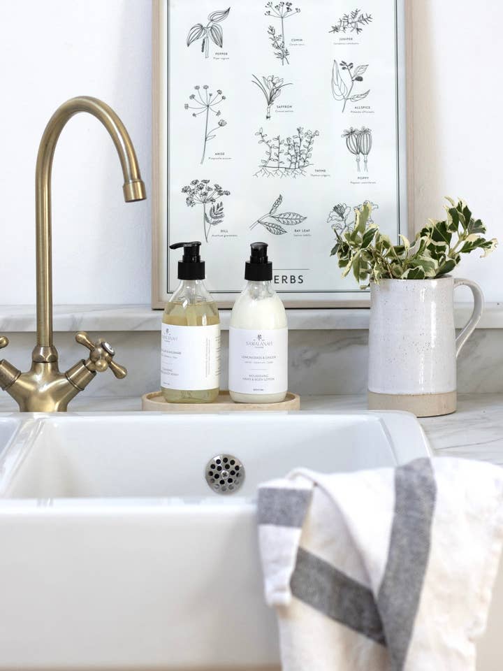 Lemongrass & Ginger Wash & Lotion for wholesale by Samalanah Collection