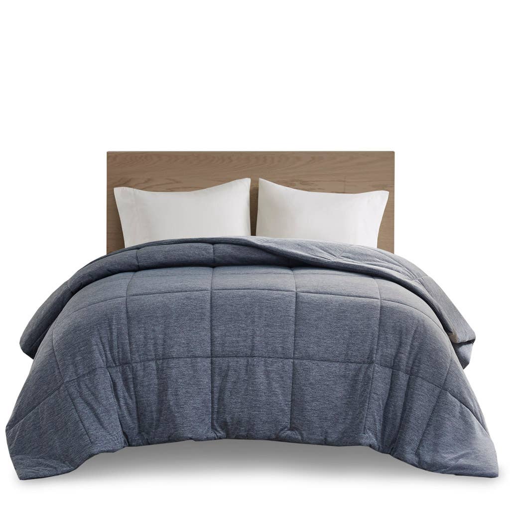 Olliix - Wholesale Down Comforter - Oversized Jersey Knit Down Alternative Comforter, Navy15