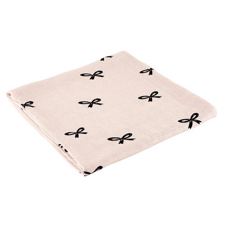 Swaddle Blanket - Bows for wholesale by Stephan Baby by Creative Brands