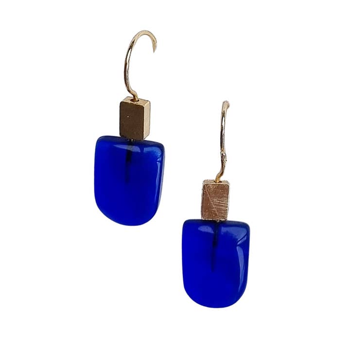 ZODA - Wholesale Dangle Earrings - Tori Stone Earring Navy