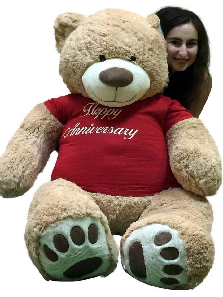 Happy Anniversary Giant 5-Foot Teddy Bear 60 Inch Soft for wholesale by Big Plush