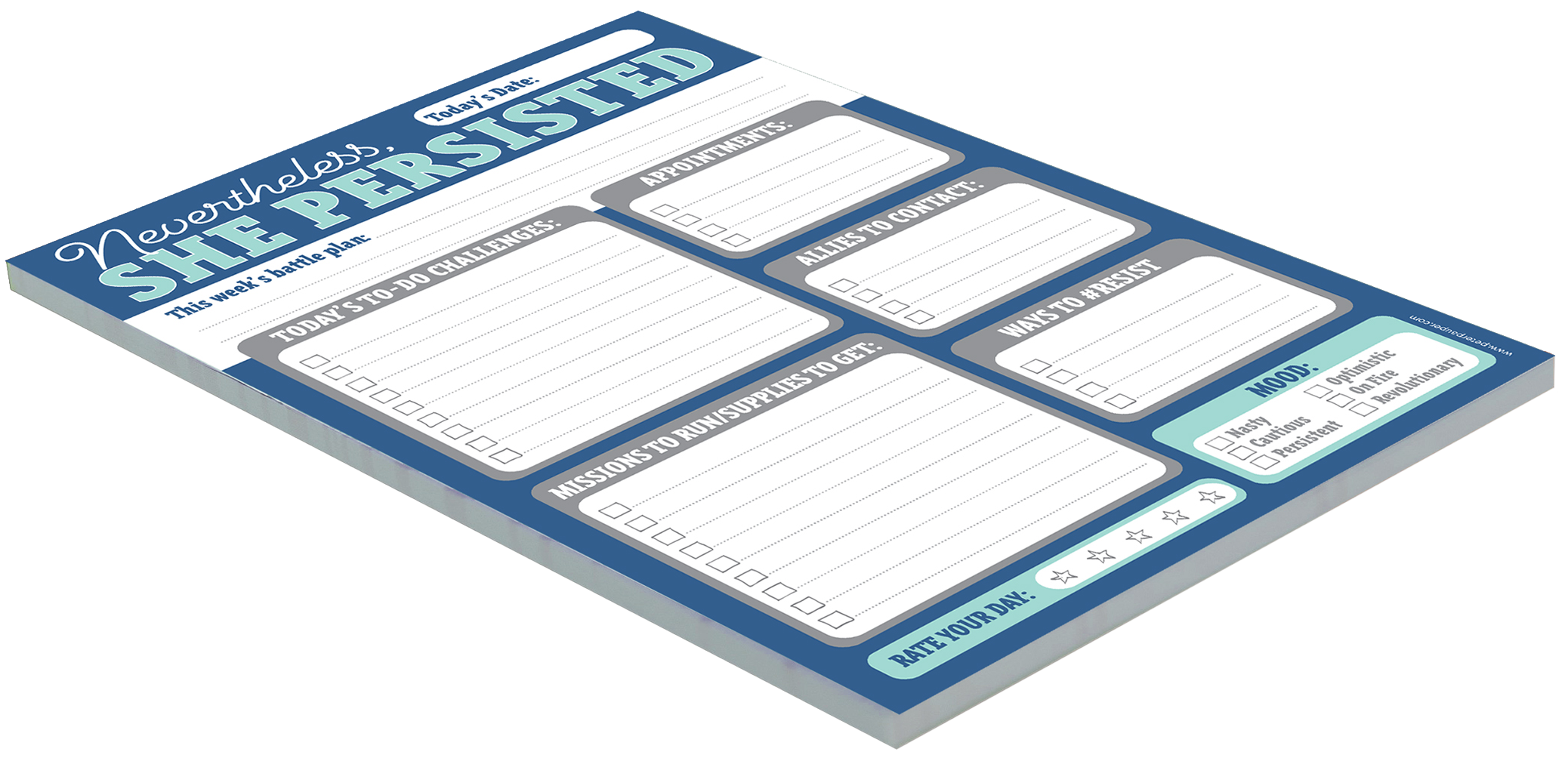 Peter Pauper Press - Wholesale Notepad - Nevertheless, She Persisted Note Pad1