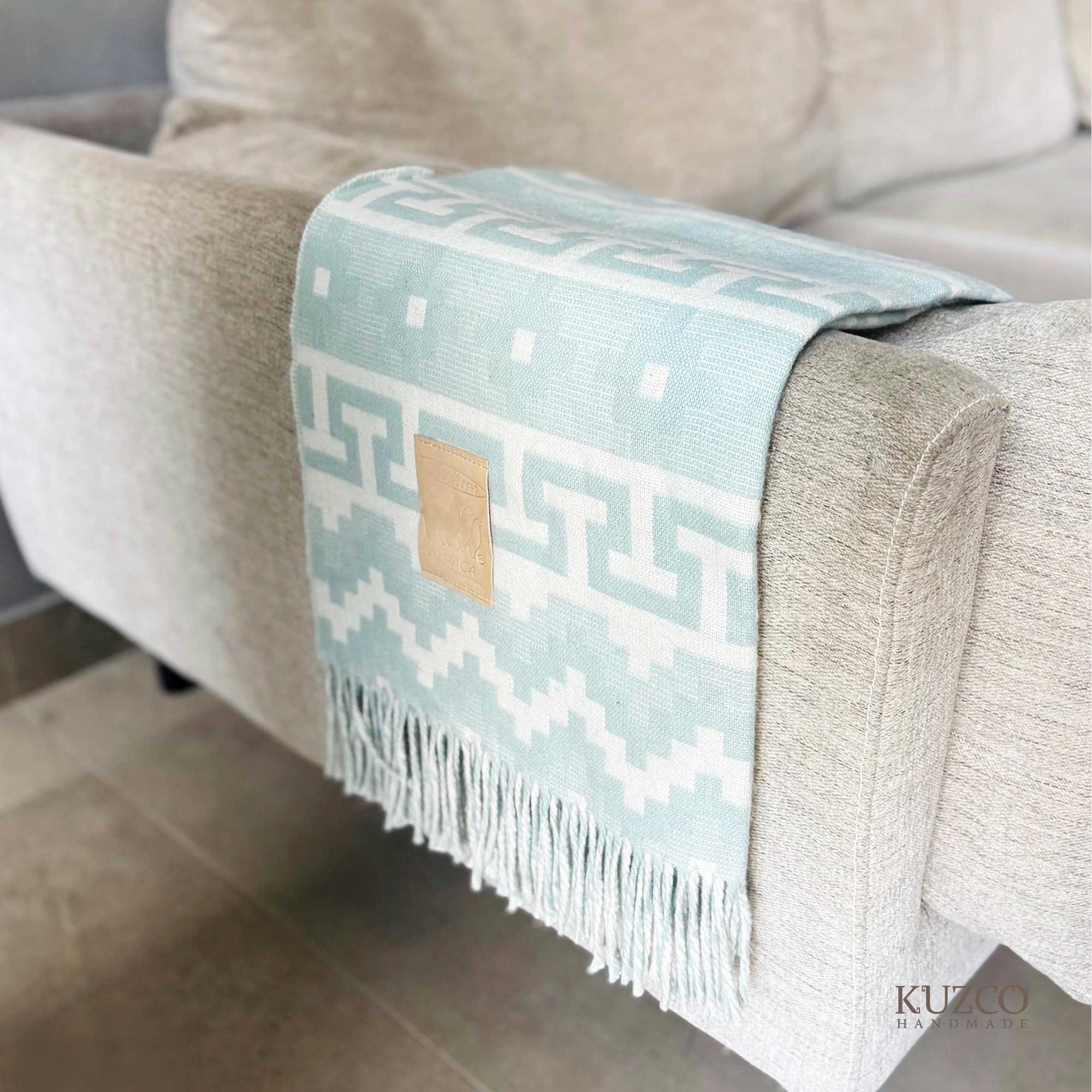 KuzcoHandmade - Venta al por mayor Mantas de sofá - Manta mezclada de alpaca peruana, mantas de lana0