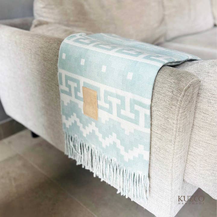 KuzcoHandmade - Wholesale Throw blanket - Peruvian Alpaca Blended Throw Blanket, Wool Blankets