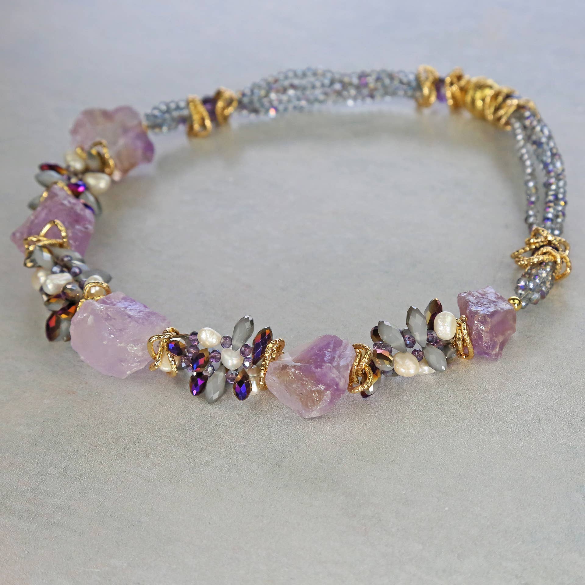 IST Jewelry - Wholesale Beaded/Pearl Necklace - Gemstones & Crystal Short Necklaces7