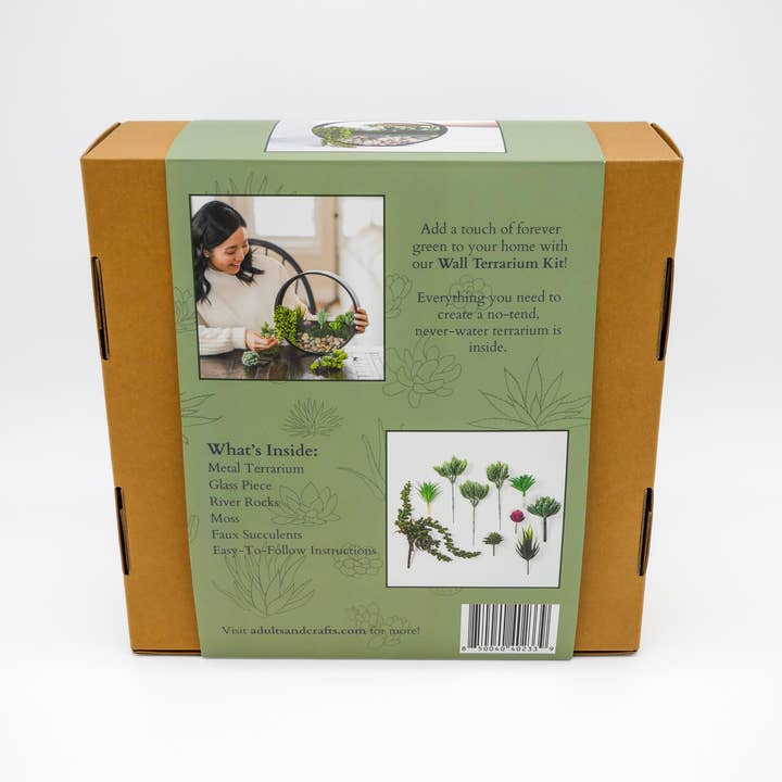 Adults & Crafts - Wholesale DIY Craft Kit - Wall Terrarium Craft Kit 1