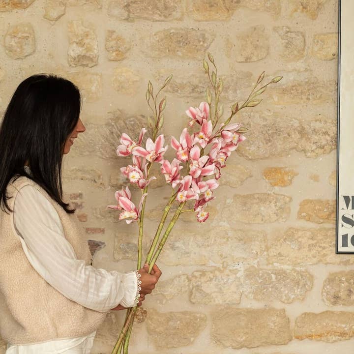 Flowrette - Wholesale Artificial Flowers - Pink paper orchids2