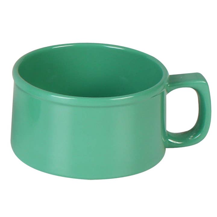 10 Oz. Soup Mug, Green, Melamine, 12/PK for wholesale by KT Supply
