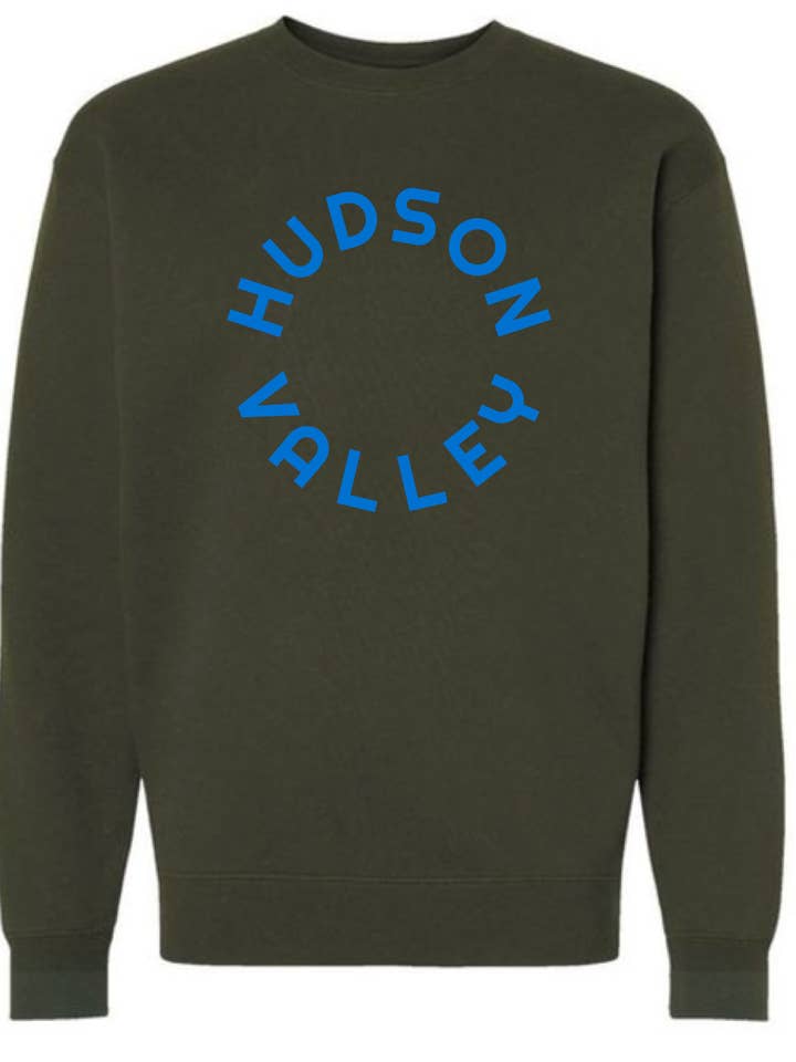 Crewneck 'Hudson Valley' ARMY for wholesale by Citiot