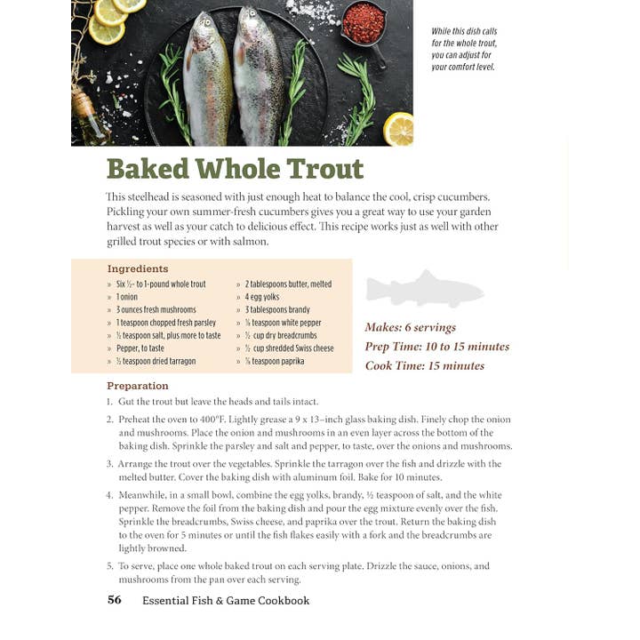 Fox Chapel Publishing – wholesale Kokbok – Väsentlig Fisk & Vilt Kökbok-Recept för Luncher & Middagar