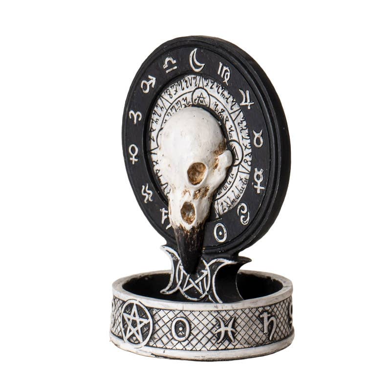 Pacific Trading - Wholesale Incense Holder - Raven Skull Backflow Incense Burner2