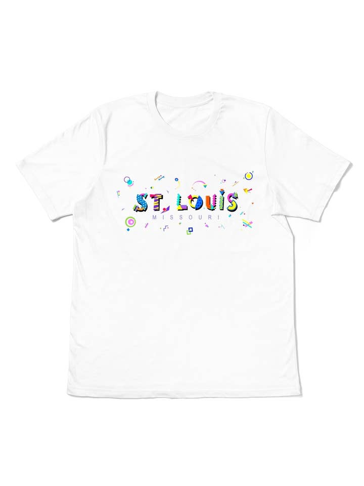 St. Louis POPtype T-Shirt – Gateway to the Midwest & Urban Vibes 🌆 for wholesale by Tourist Tee Co.