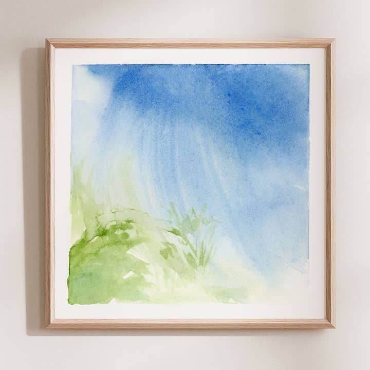 Balayé par le vent — Dunes de sable — Littoral | Prairie Art Prairie pour la vente par Amber DeCicco Art