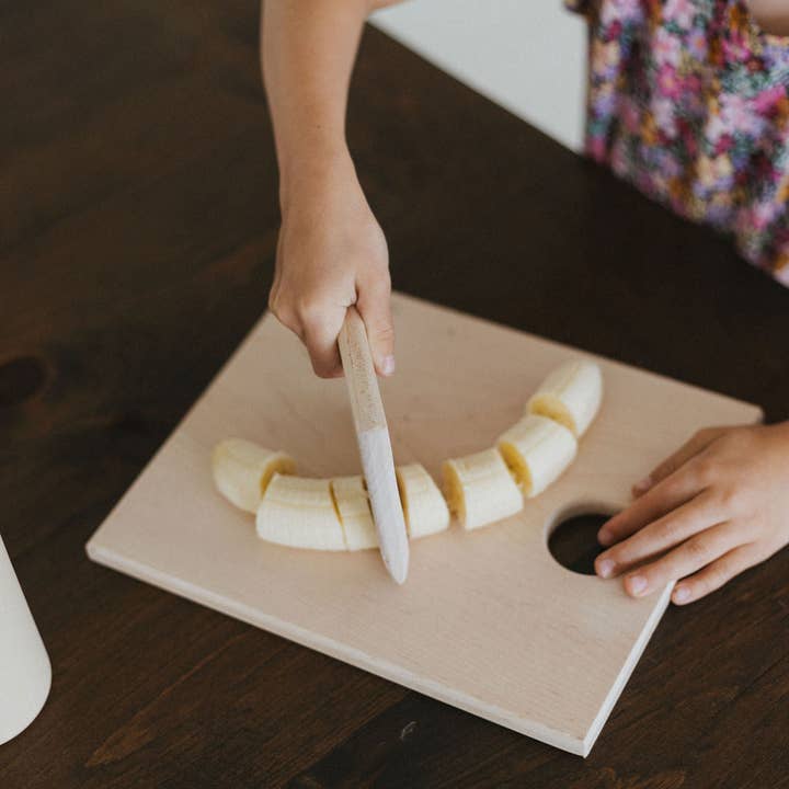My Little Songbird - Wholesale Wood Toy - Kids - Wooden Cutting board with fruit and vegetable knife7