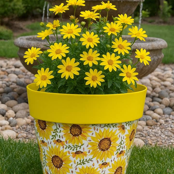 Marissa's Gifts - Wholesale Artificial flowers - Sunflowers pot full of sunflowers height 26cm2
