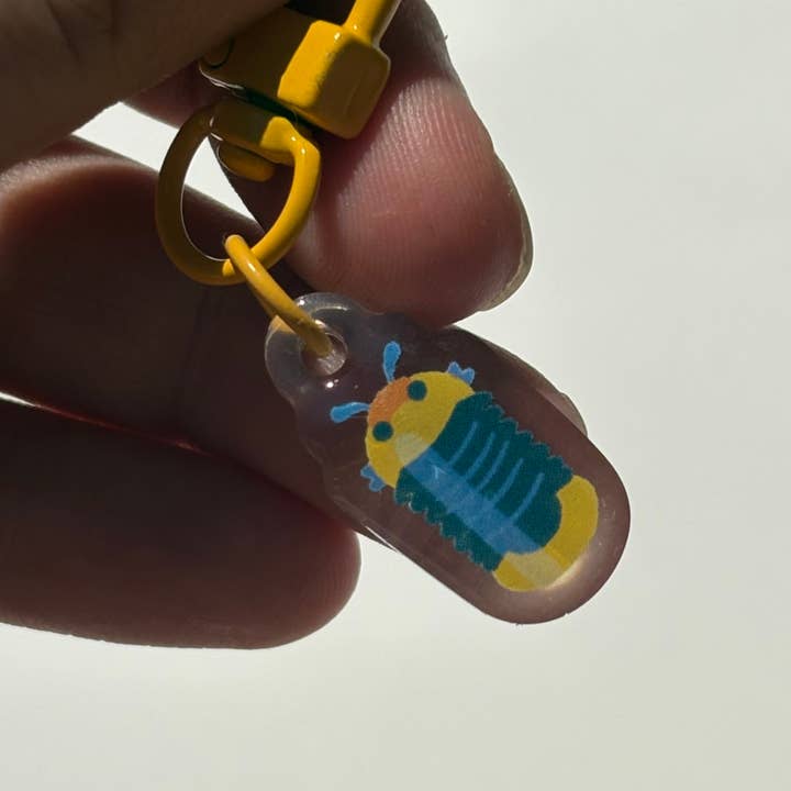 Microbiome Arts - Wholesale Keychain - Unisex - Mini Isopod Keychain Charms
