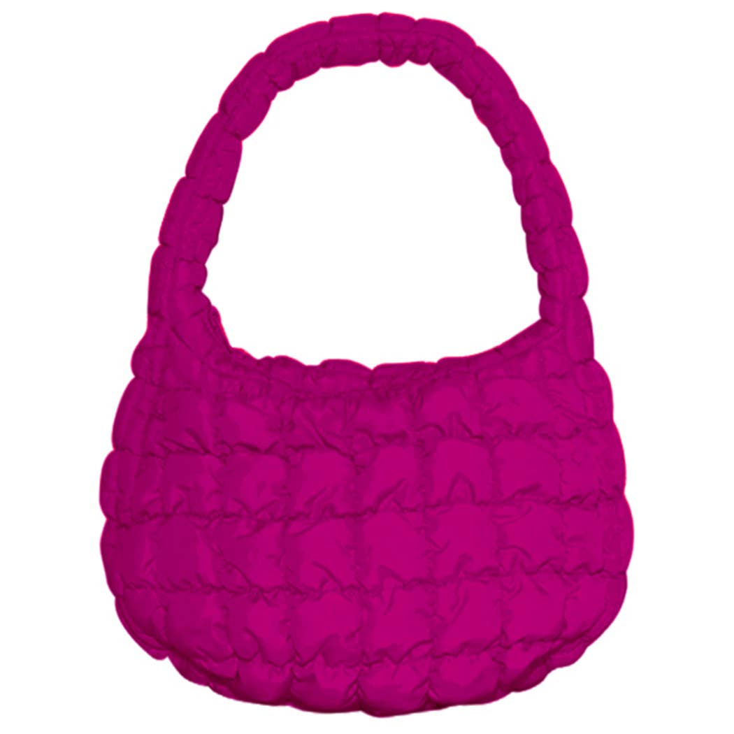 Fashion City – wholesale Axelremsväska – Dam – Snygg Puffer Lightweight Axelväska för kvinnor3