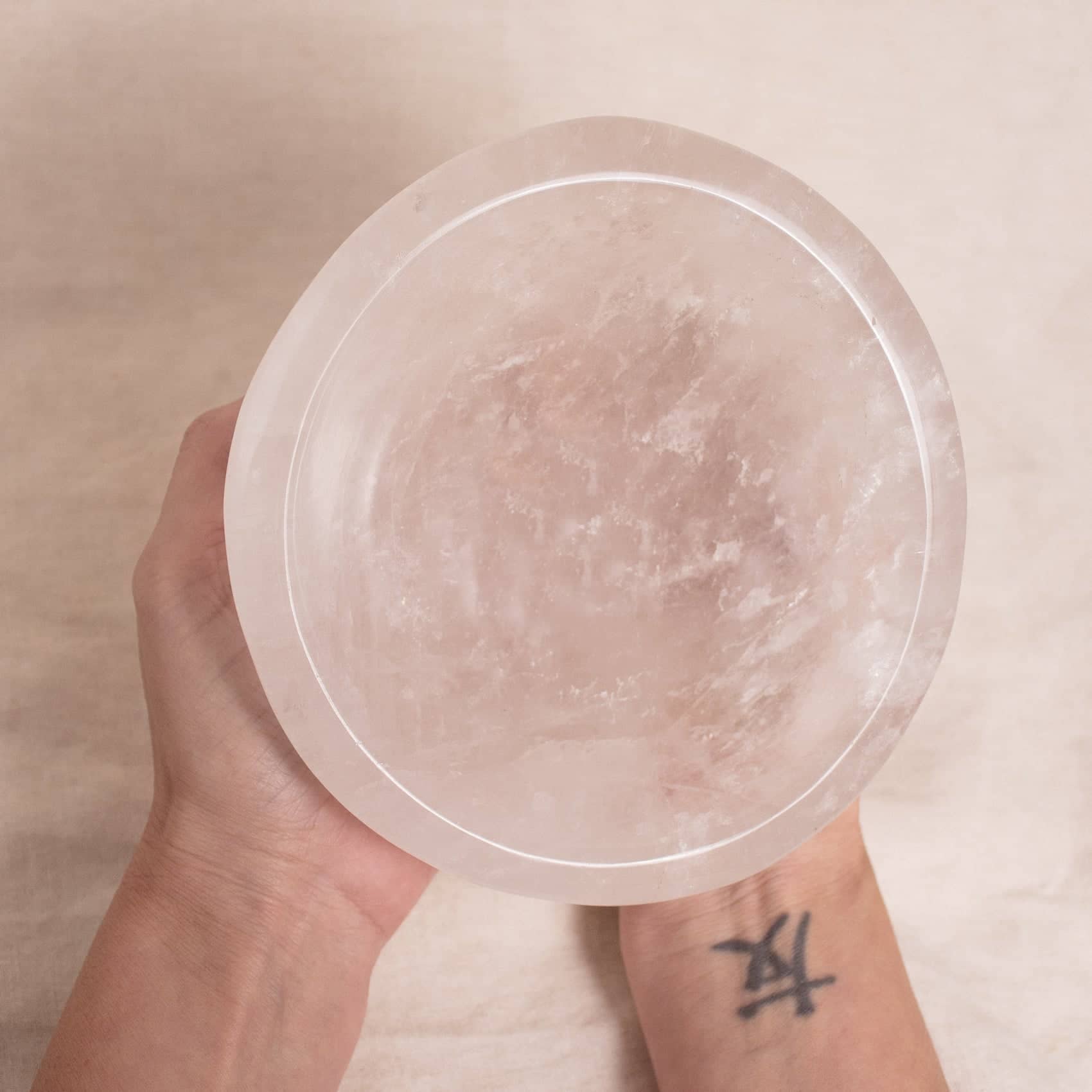 Tiny Rituals - Wholesale Decorative Plate/Dish/Bowl - Rare Clear Quartz Crystal Bowls - Large - 1 of a Kind39