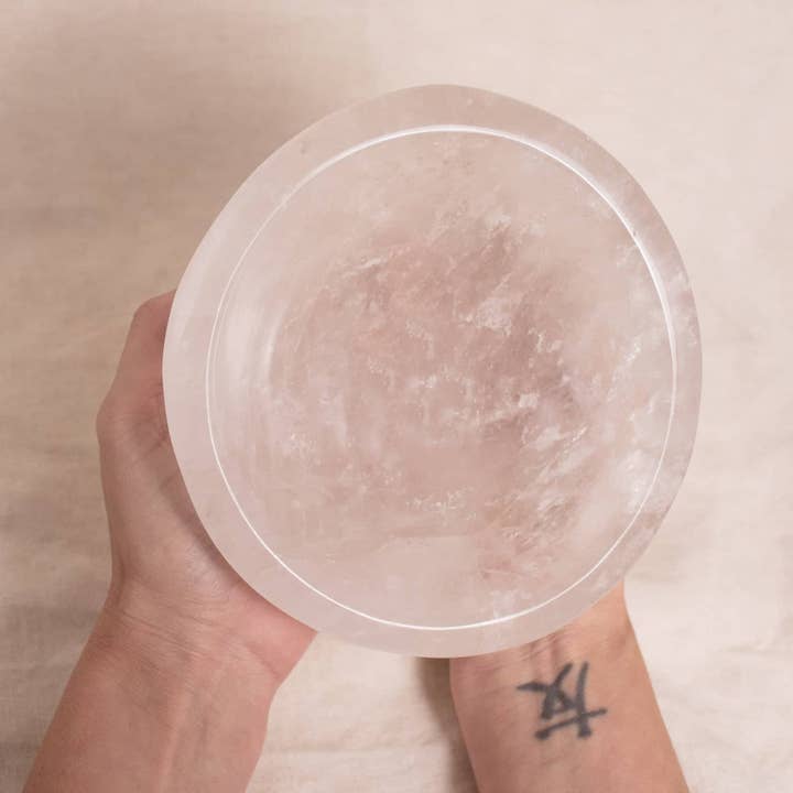 Tiny Rituals - Wholesale Decorative Plate/Dish/Bowl - Rare Clear Quartz Crystal Bowls - Large - 1 of a Kind39