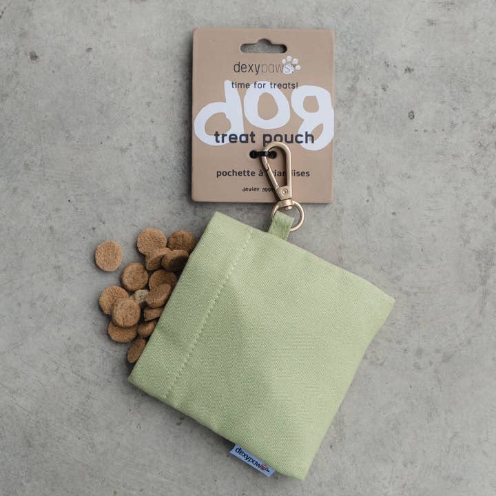 dexypaws - Wholesale Pet Treat Bag - Dog - Treat Pouch in Sage Green1
