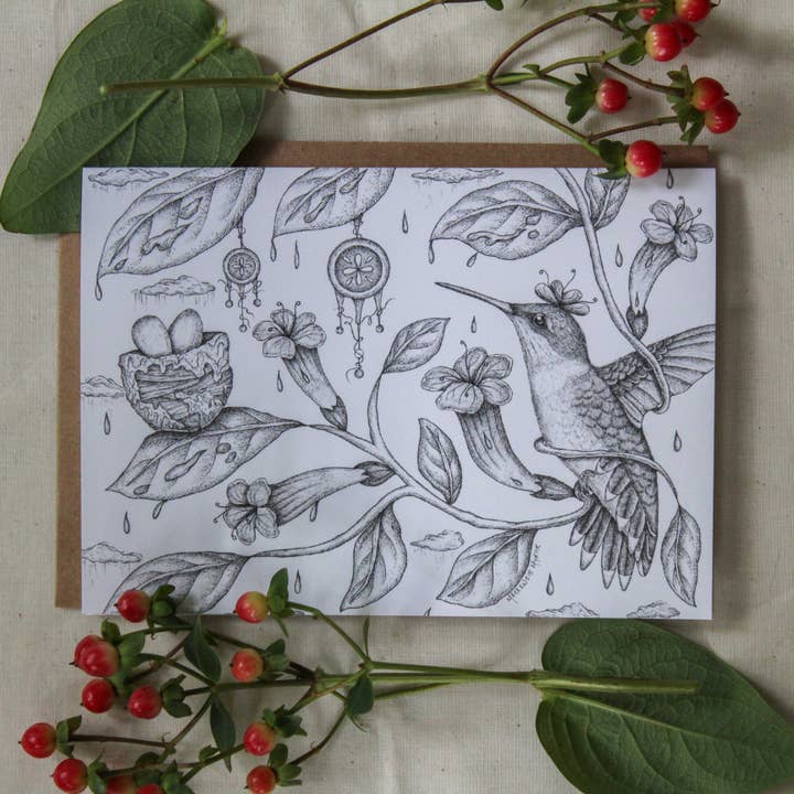 Mackenzie Myrick Studio - Wholesale Everyday Greeting Card - The Raincatcher | Greeting Card1