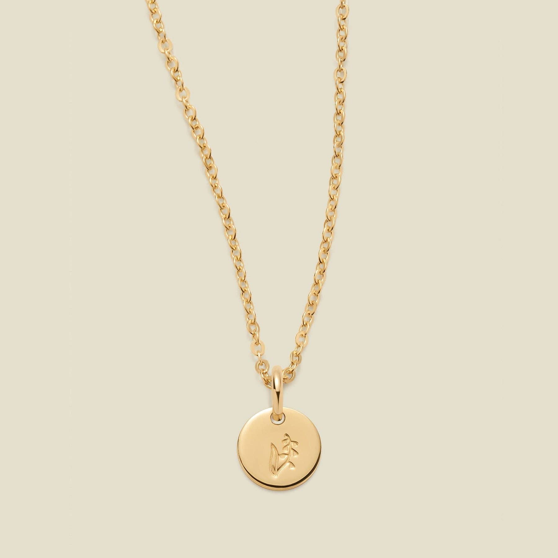 Made By Mary – Großhandel Kette mit Anhänger/Charm – Mini Geburtsblumen-Halskette12