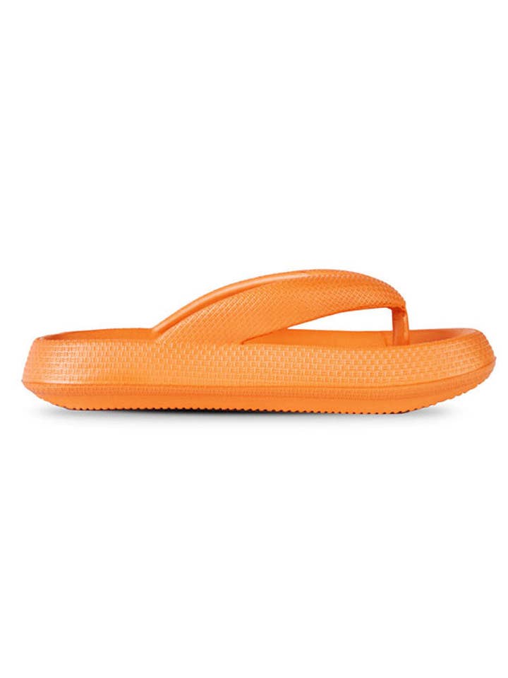 Charlie Thong Slide - Tangerine for wholesale by Oh La La Boutique