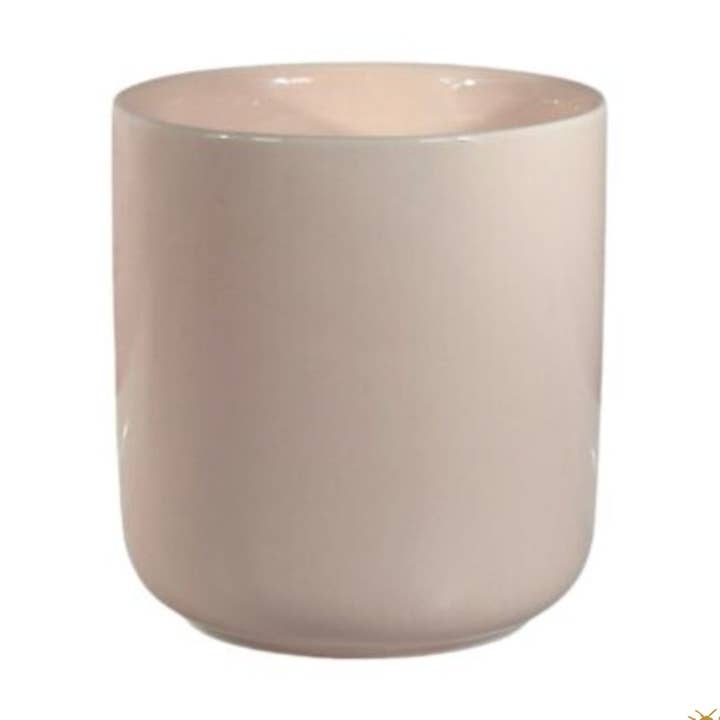 Hive and Honey Candle Supply - Wholesale Candle Holder - Blush 13.5 oz Coastal Bone China Jar0