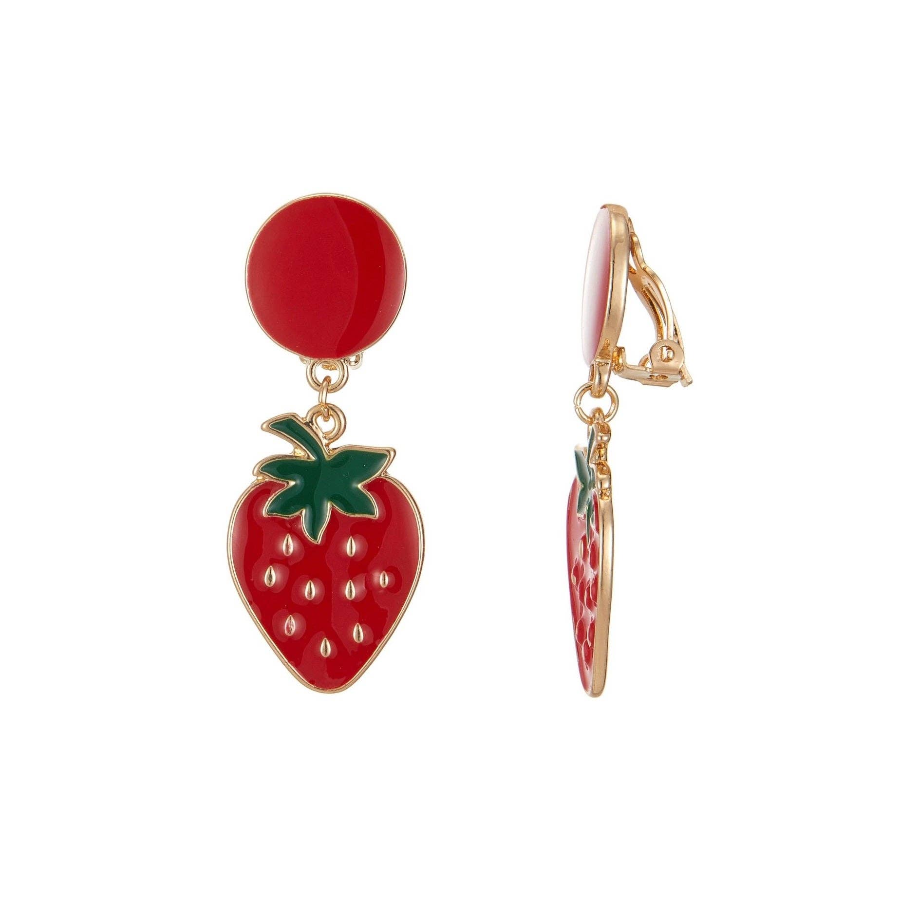 Red Katenka clip earring for wholesale on Faire0