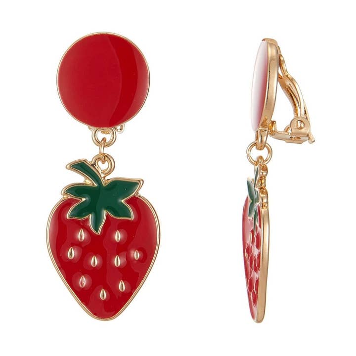 Red Katenka clip earring for wholesale on Faire0