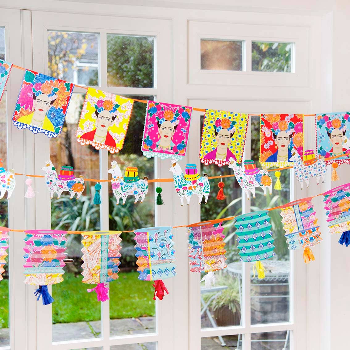 Talking Tables USA - Wholesale Bunting/Garland - Frida Kahlo Bunting | Fiesta Party |6