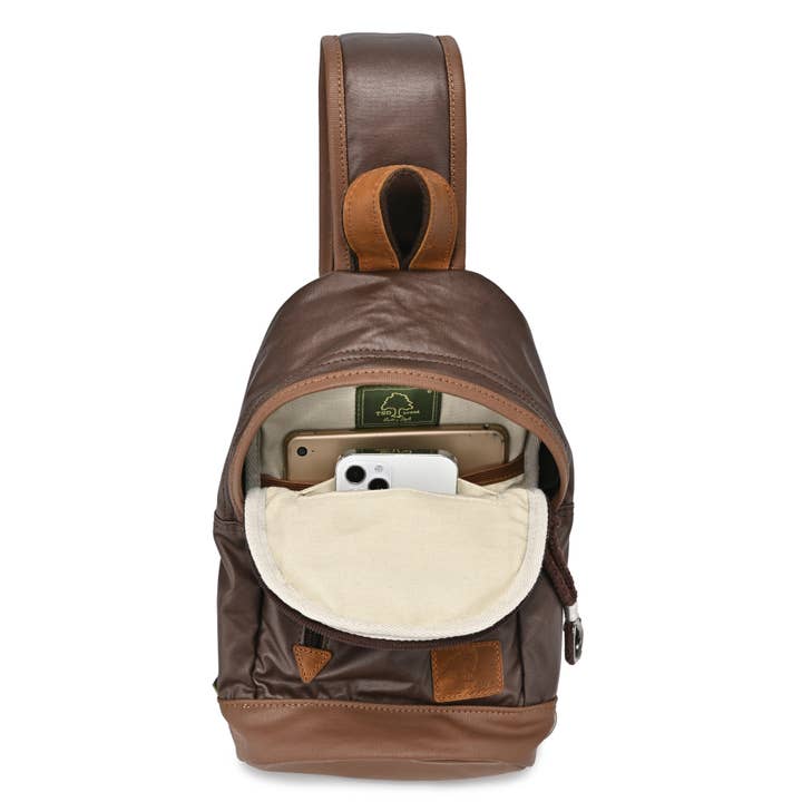 TSD Brand – Engroshandel Crossbodytaske - Dame – Urban Light Coated lærred slynge taske53