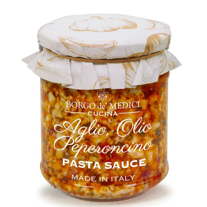 BORGO DE MEDICI USA - Wholesale Pasta Sauce - Garlic, Oil and Chilli (Soffritto for spaghetti)