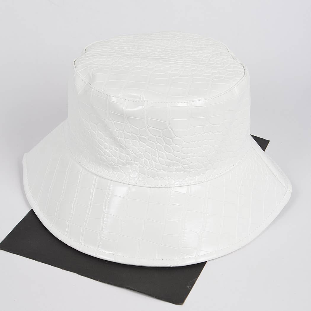 3AM BY H&D ACCESSORIES - Wholesale Bucket Hat - Women's - Faux Croc Bucket Hat9