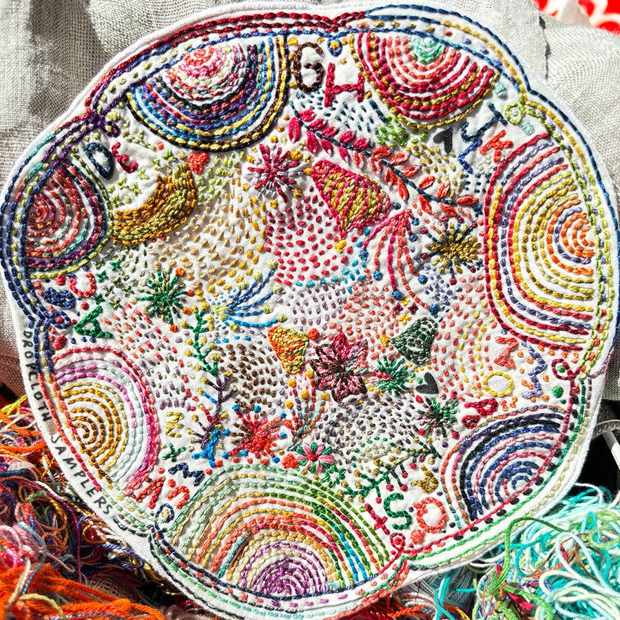 Dropcloth Samplers - Wholesale Embroidery/Cross Stitch Supplies - Disco Nap Embroidery Kit1