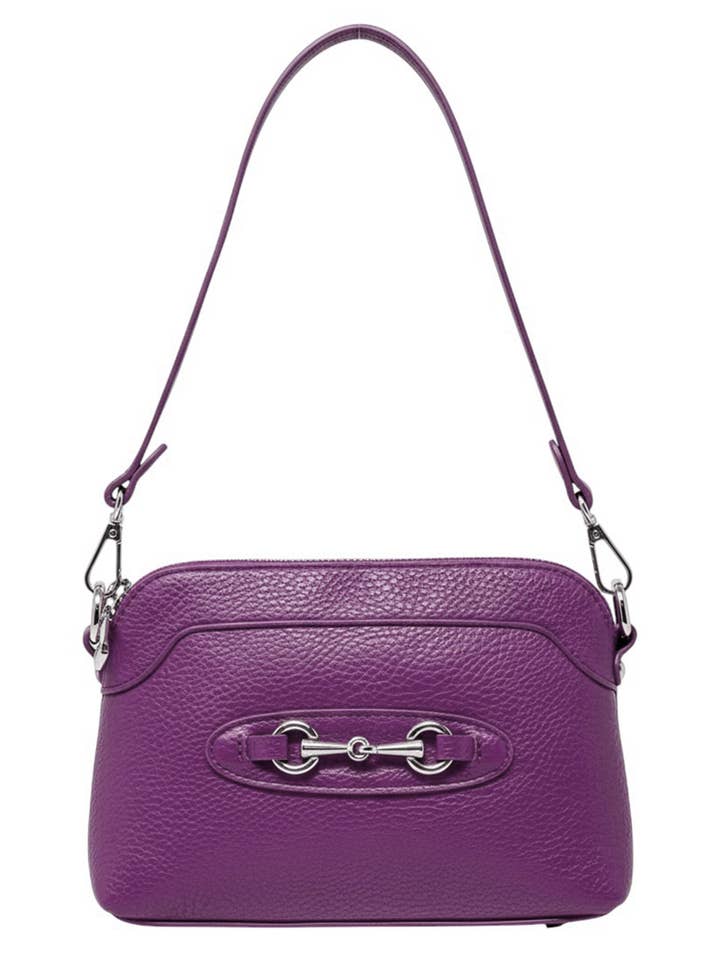 Compact Durable Silver Hardware Crossbody Handbag for wholesale by Ellas Trading