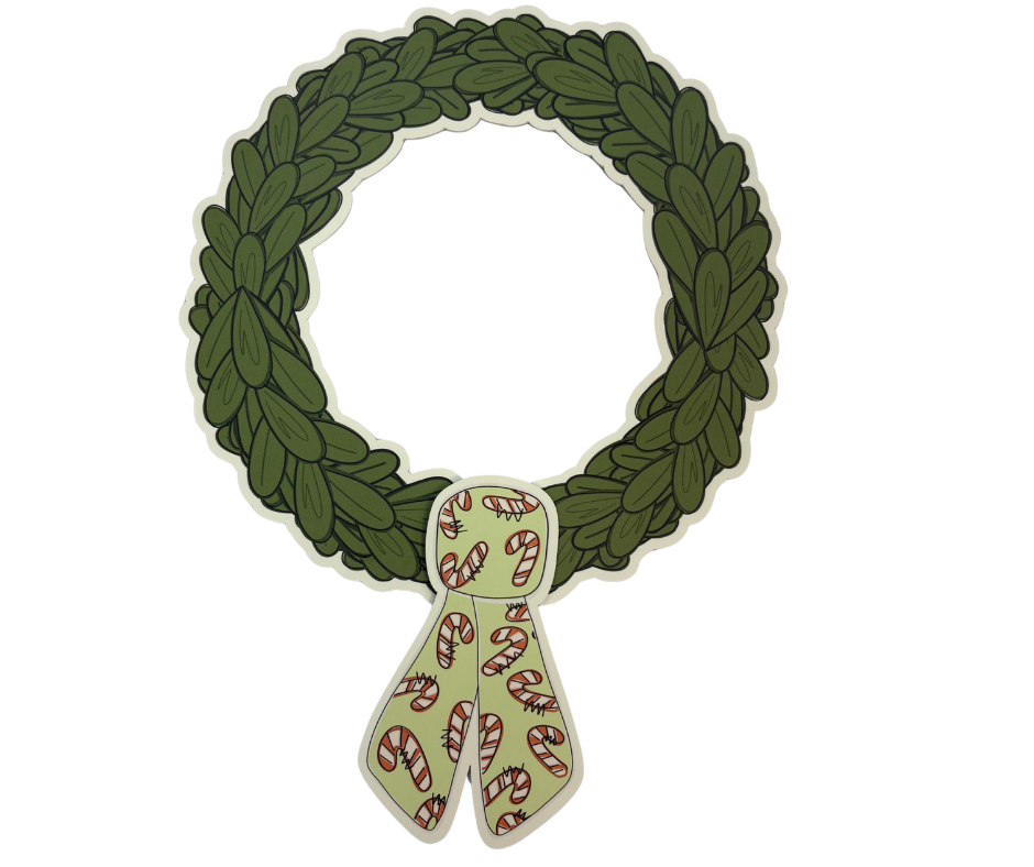 Casey Andrews Art - Wholesale Door Hanger - Hand Drawn Box Wood Wreath Door Hanger for Seasonal Sash Attachments4