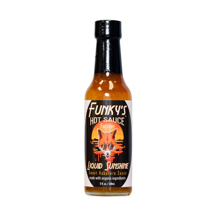 Liquid Sunshine (hot) for wholesale by Funky's Hot Sauce Factory