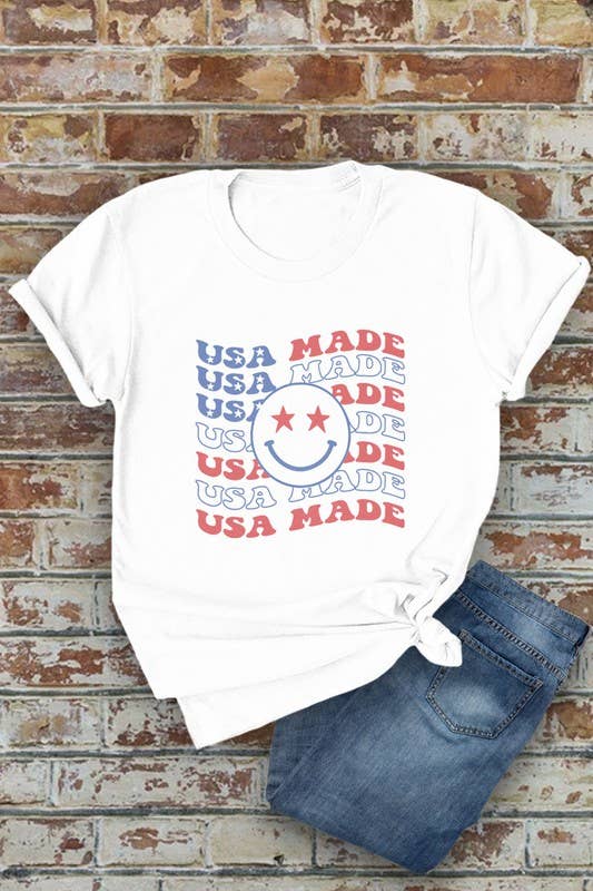 Top Avenue - Wholesale Screen Printed T-Shirt - Women's - USA Made, 4th of July, PLUS Unisex Round Neck Short Sleeve T-Shirt0