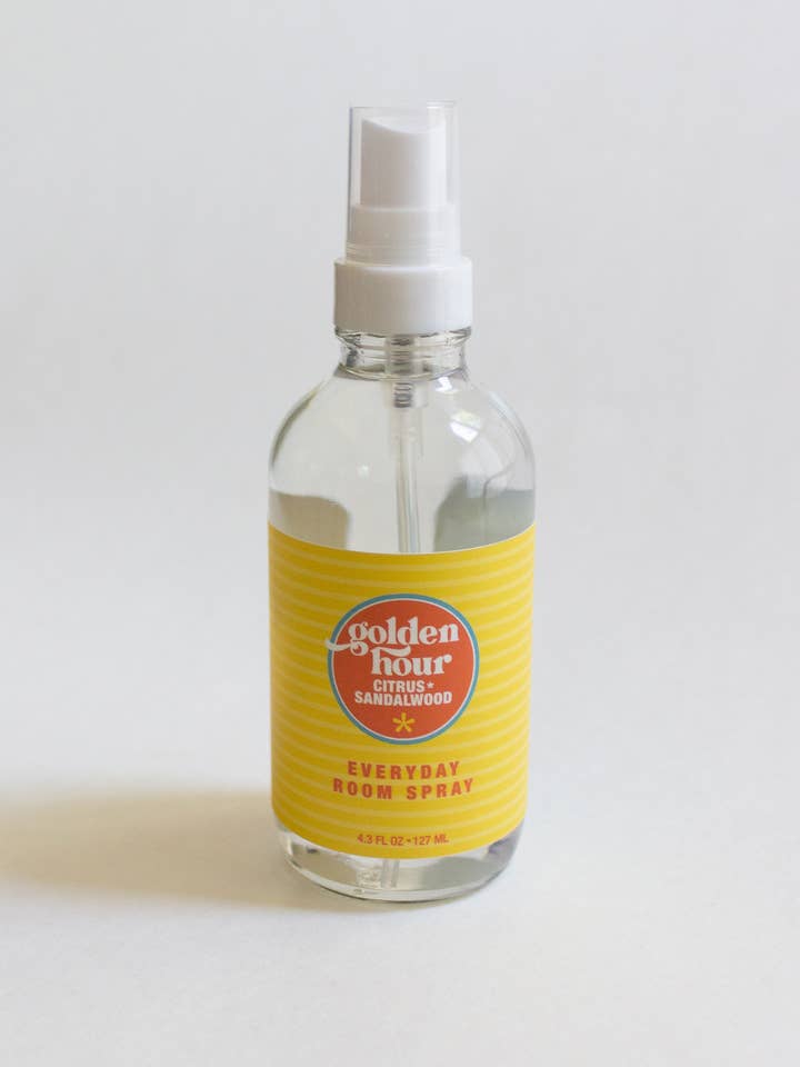 Golden Hour Room Spray | glass spray bottle | sandalwood for wholesale by Valley Goods