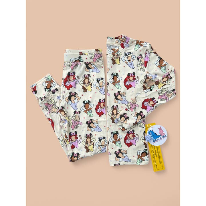 Princess Ears bamboo 2 piece set pjs for wholesale by CEDDY & RIA