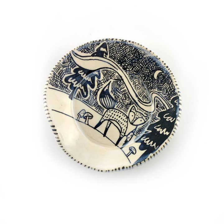 Magpie Mischief - Wholesale Spoon Rest - Fox Spoon Rest, Cottage Pottery, Farmhouse Decor