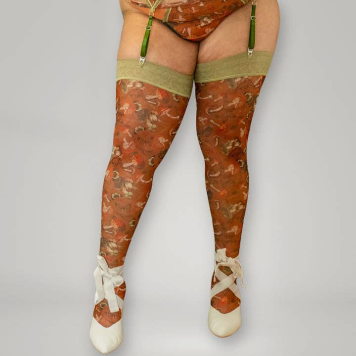 Mushroom Fairy Stay Up Stockings for wholesale on Faire3