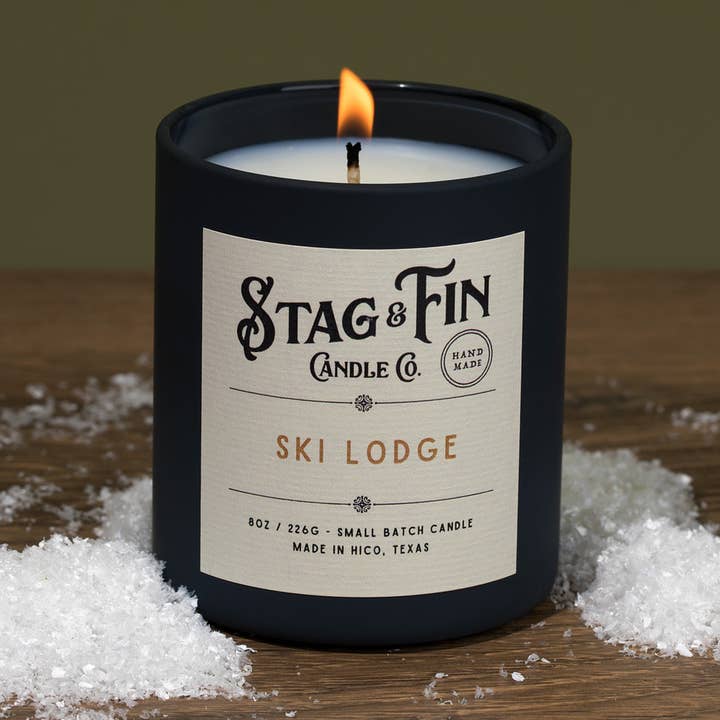 Ski Lodge - 8oz. Candle for wholesale by Hico Candle Co.