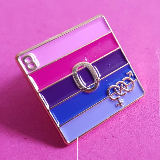 Omnisexual - Oxygen | Enamel Badge for wholesale by Yas Petit Poulet